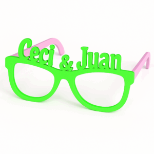Lentes Personalizados de Cotillon "Glamour"