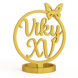 “Sueños de Quince” – Servilletero con Mariposa, Nombre y XV