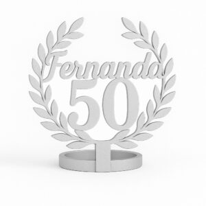 “Celebrando en Grande” – Servilletero de Cumpleaños con Nombre y Edad