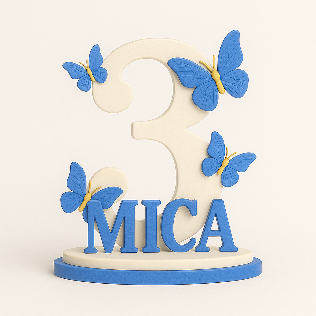 Numerador de Mesa Personalizado – Butterfly
